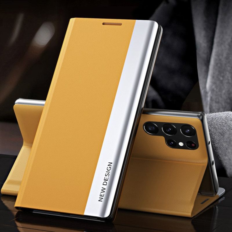 Flipové Puzdro Samsung Galaxy S23 Ultra 5G Kožené Puzdro Nový Dizajn