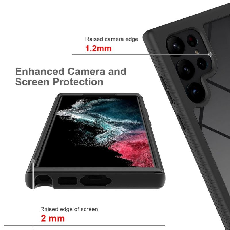 Kryt Samsung Galaxy S23 Ultra 5G Úplná Ochrana Pomocou Fólie