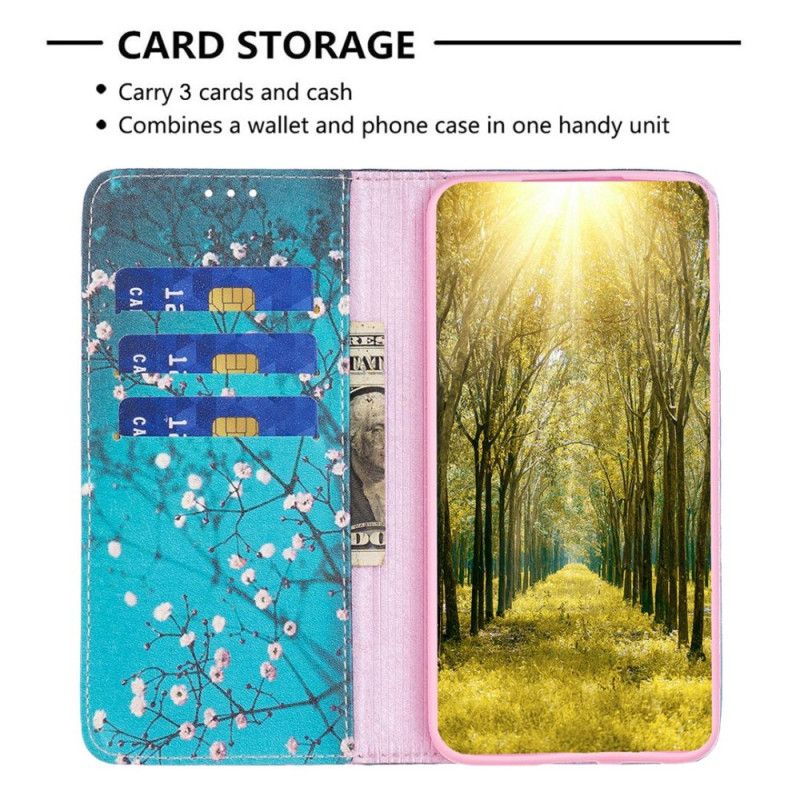 Flipové Puzdro iPhone 14 Pro Max Kožené Puzdro Floralies