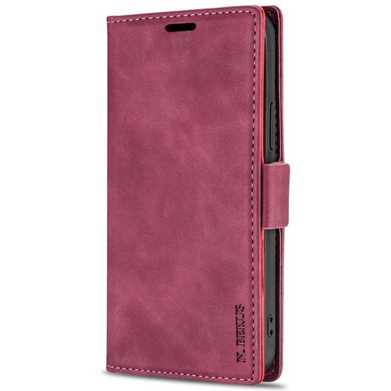 Kožené Puzdro iPhone 14 Pro Max Ln.bekus Kožený Efekt