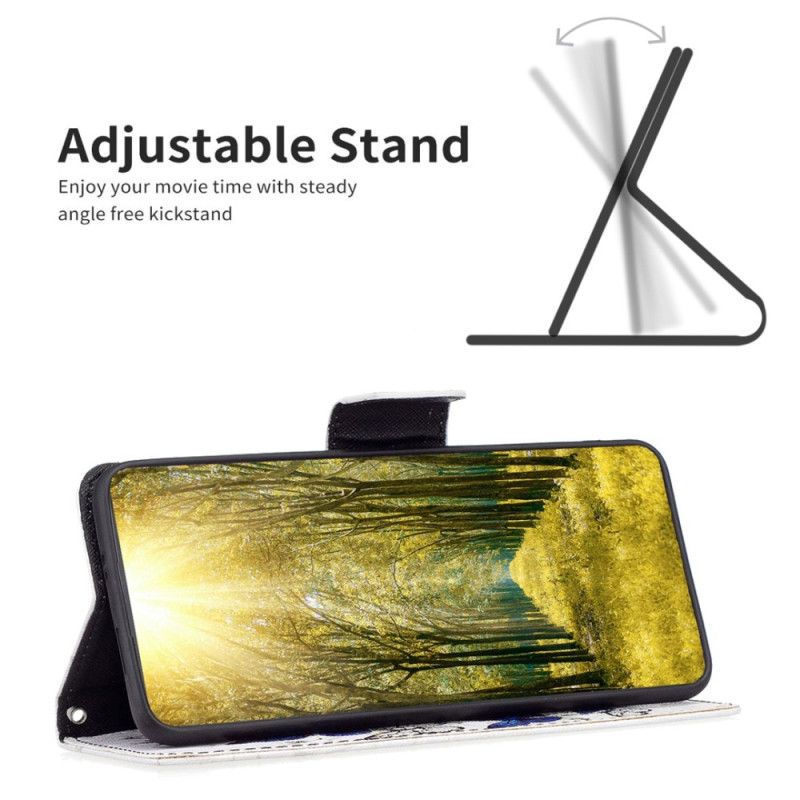 Kožené Puzdro iPhone 14 Pro Max Motýle V Lete