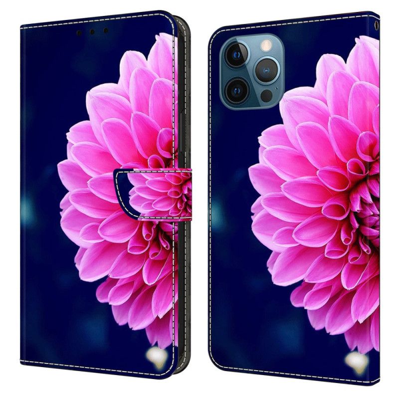 Kožené Puzdro iPhone 15 Pro Kvet