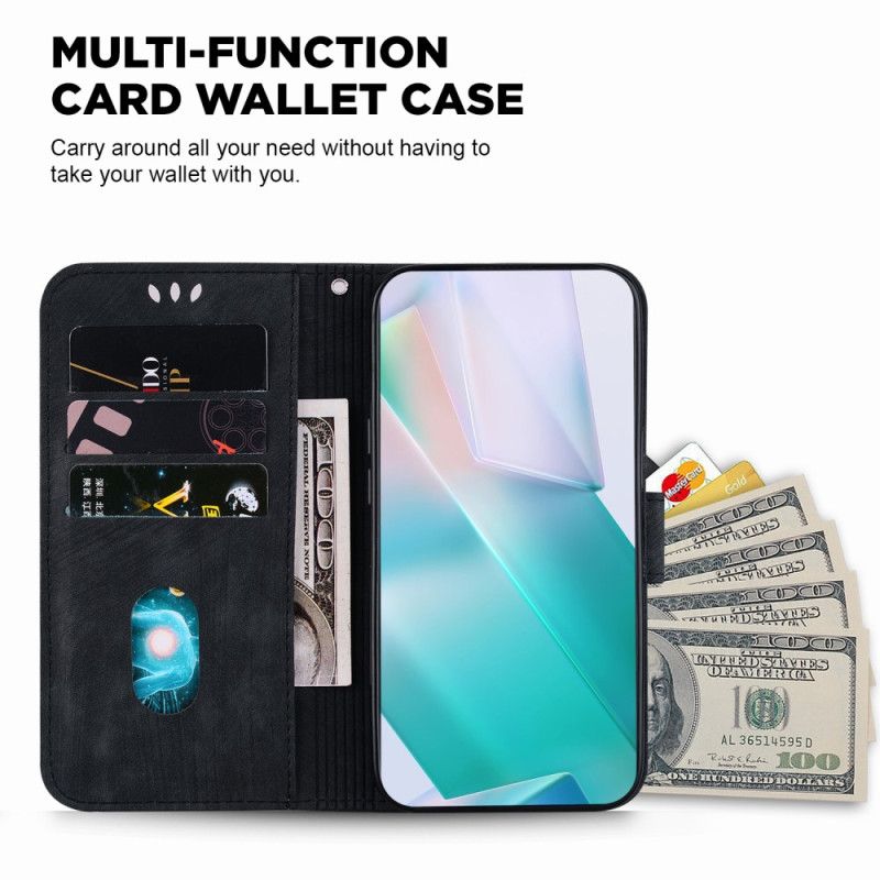 Kožené Puzdro iPhone 15 Pro Roztomilý Tiger