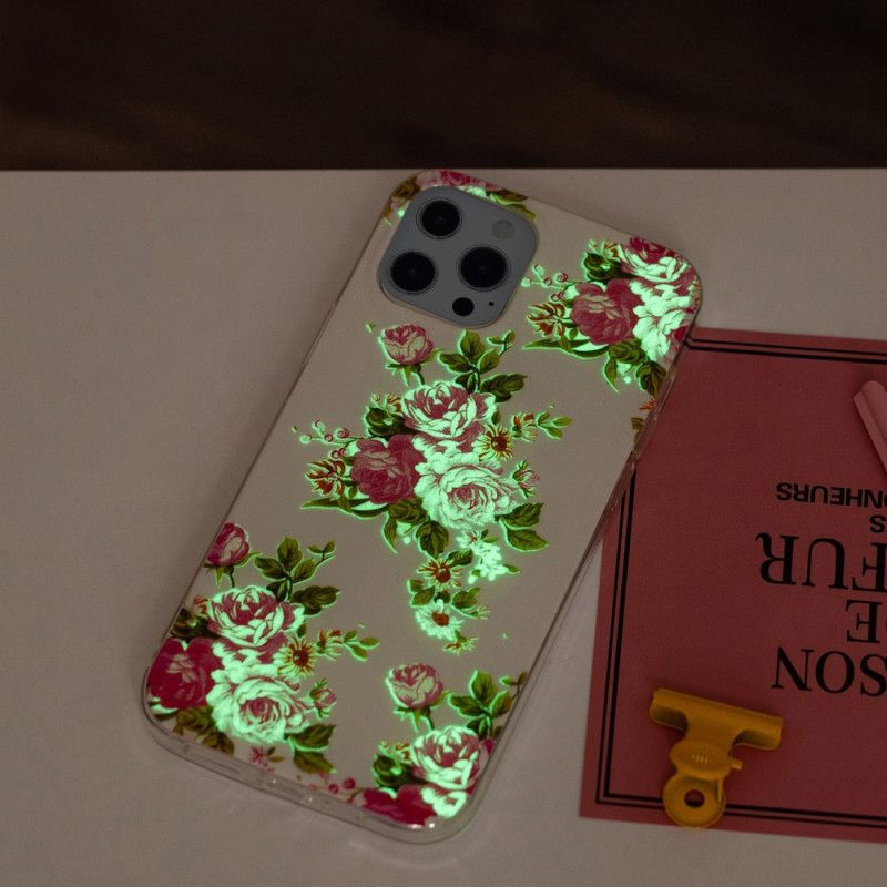Kryt iPhone 15 Pro Fluorescenčné Kvety
