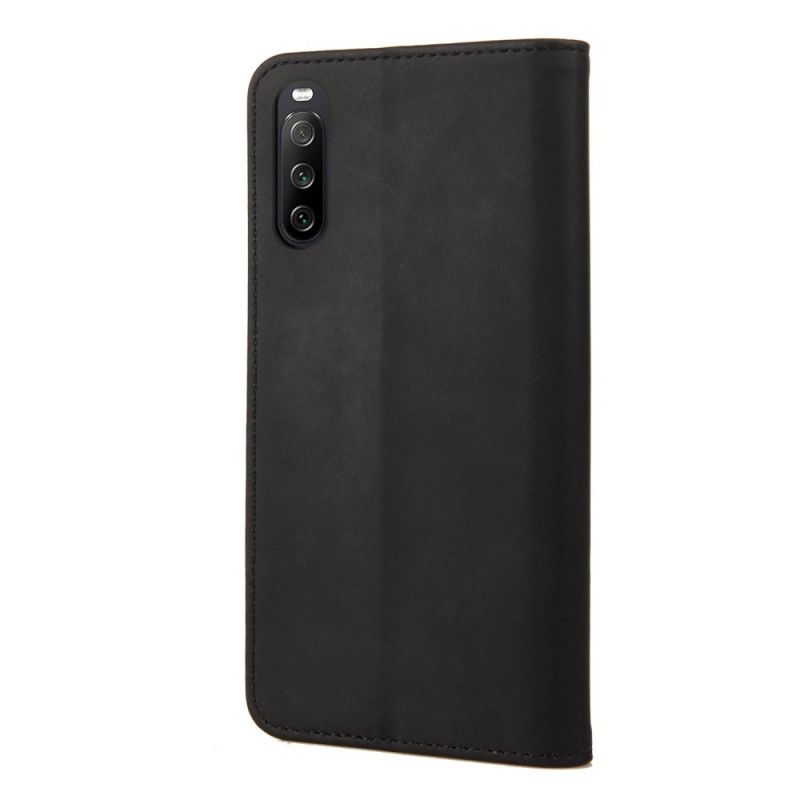 Flipové Puzdro Sony Xperia 10 IV Kožené Puzdro Dva Tóny