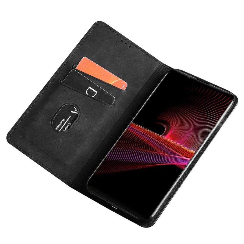 Flipové Puzdro Sony Xperia 10 IV Kožené Puzdro Klasický Štýl
