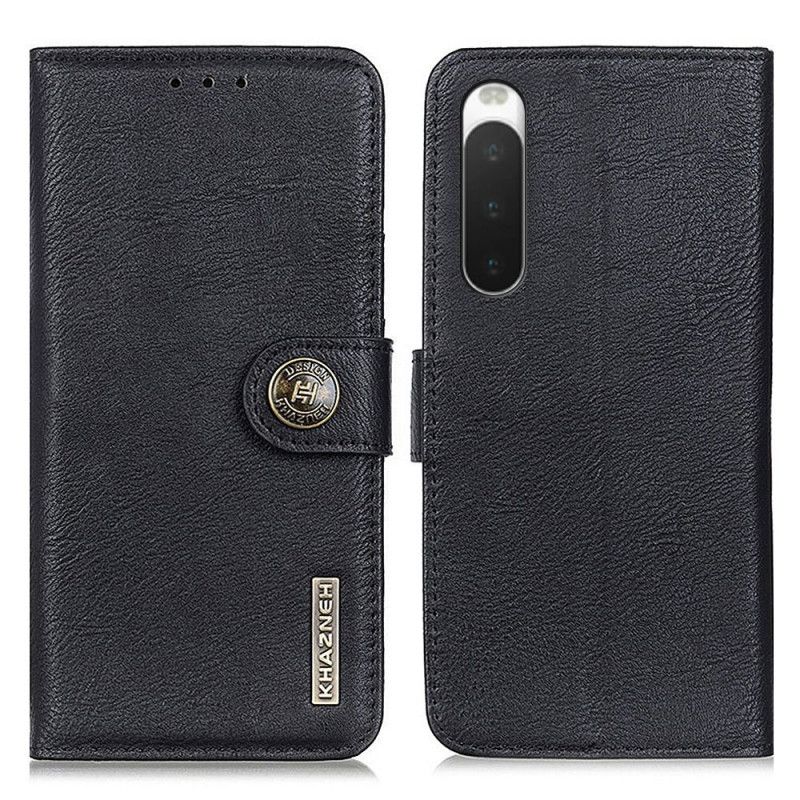 Kožené Puzdro Sony Xperia 10 IV Imitácia Kože Khazneh