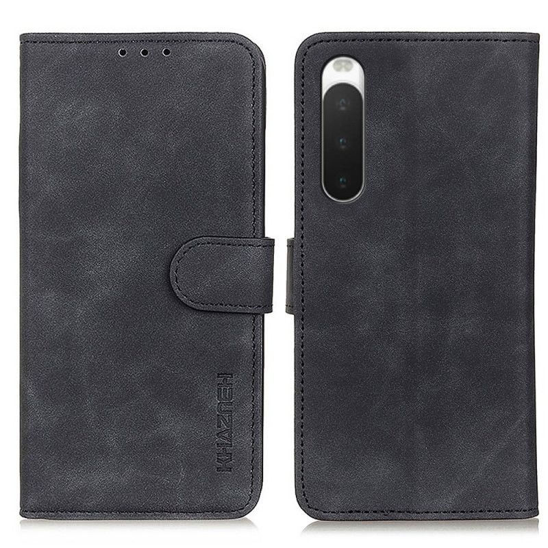 Kožené Puzdro Sony Xperia 10 IV Khazneh Vintage Kožený Efekt