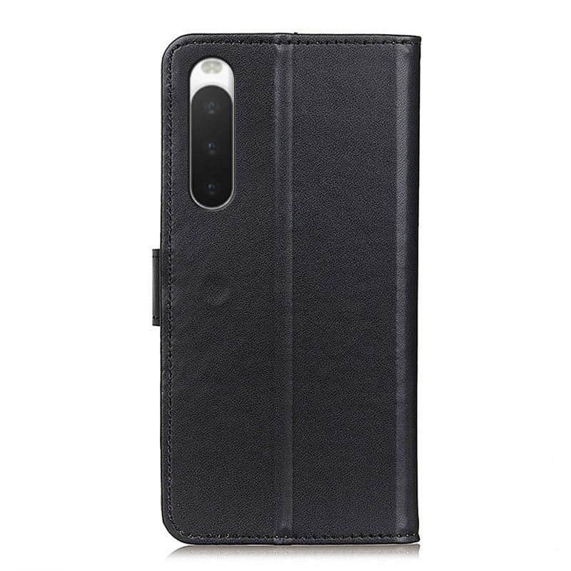 Kožené Puzdro Sony Xperia 10 IV Obyčajná Umelá Koža