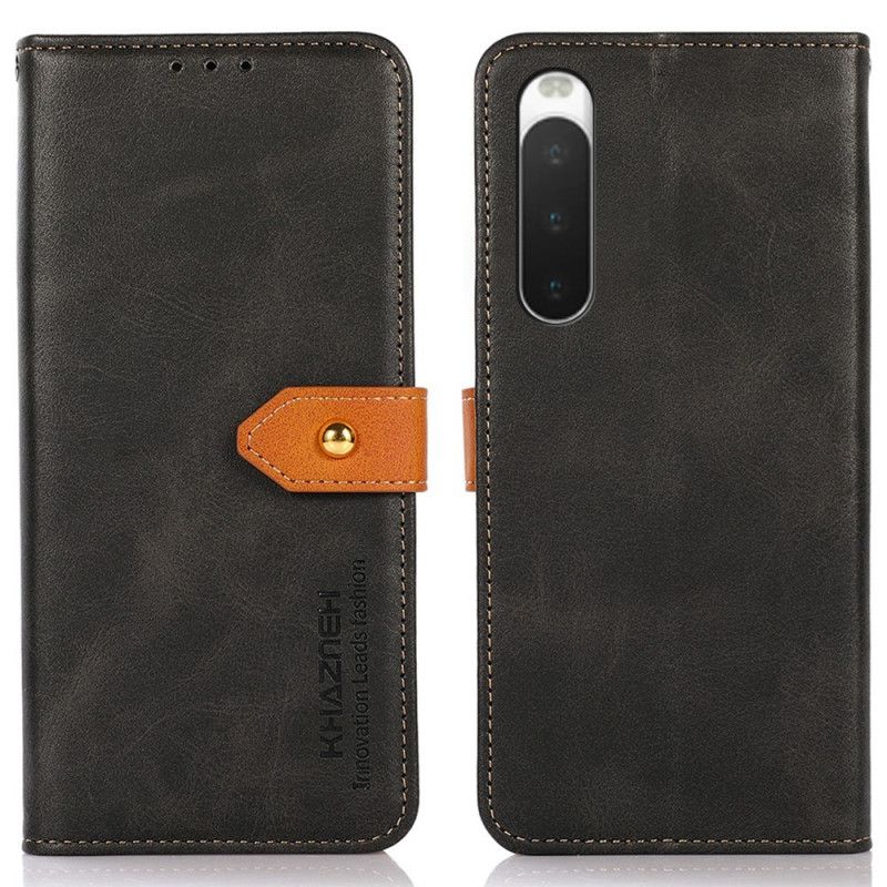 Kožené Puzdro Sony Xperia 10 IV S Popruhom Khazneh