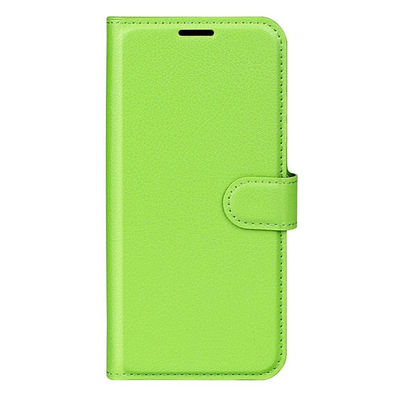 Kožené Puzdro Xiaomi Redmi 10C Klasický Kožený Efekt Litchi