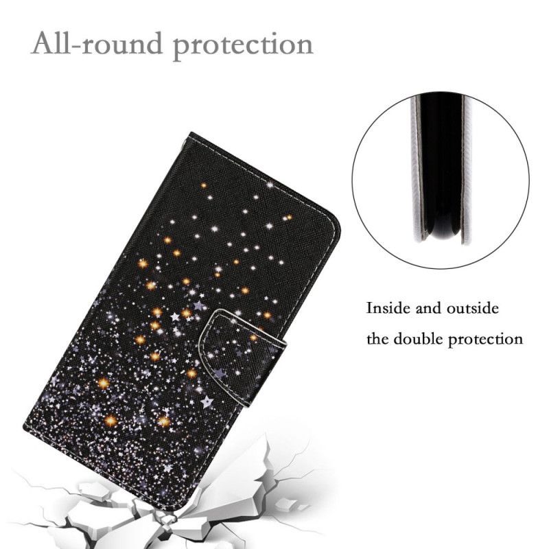 Kožené Puzdro Xiaomi Redmi 10C Strappy Glitter Effect