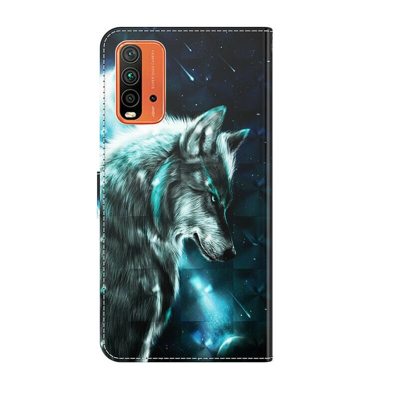 Kožené Puzdro Xiaomi Redmi 9T Majestátny Vlk