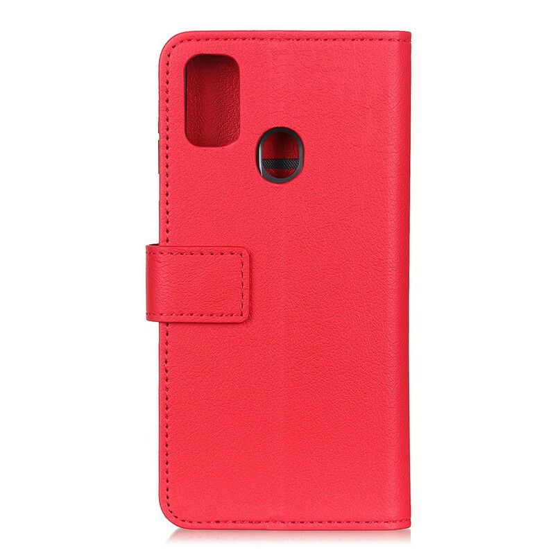 Kožené Puzdro OnePlus Nord N10 Klasický Kožený Efekt