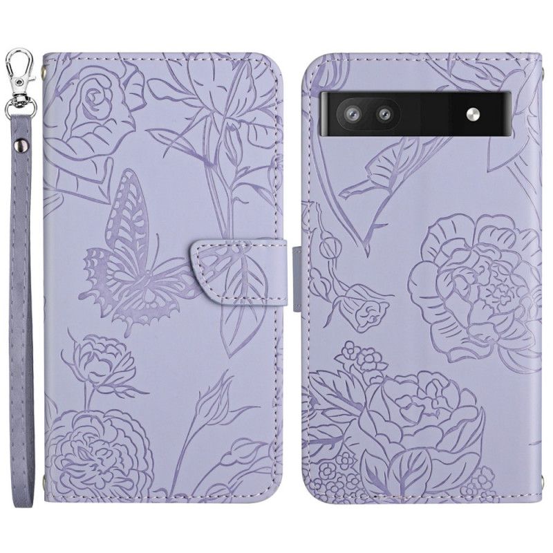 Flipové Puzdro Google Pixel 6A Prémiové Tangá Butterflies