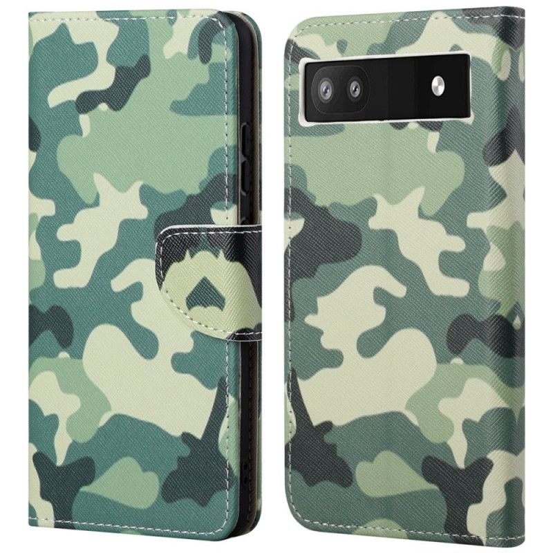 Kožené Puzdro Google Pixel 6A Kamufláž