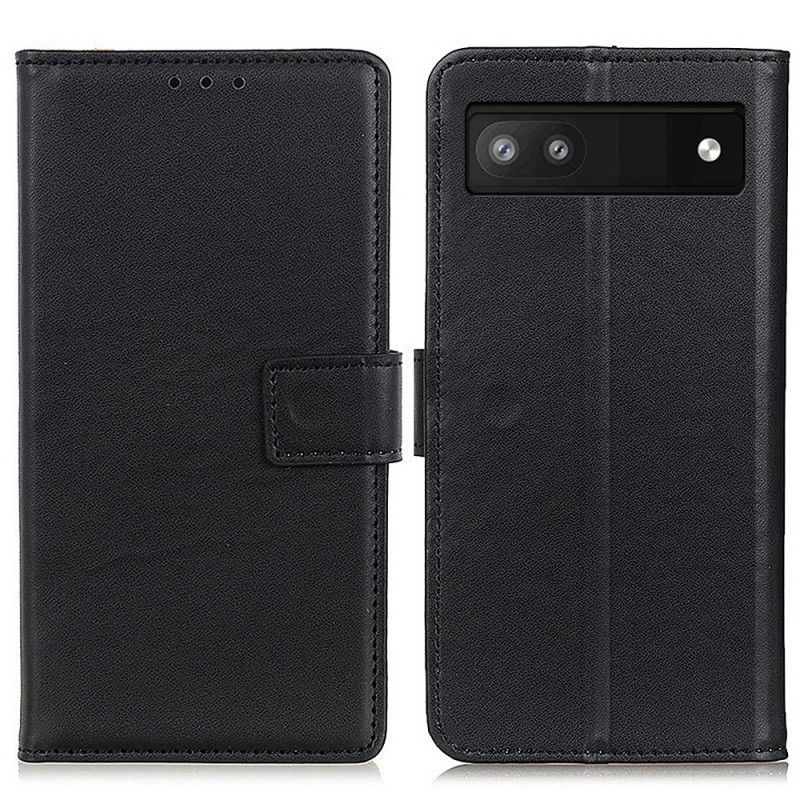 Kožené Puzdro Google Pixel 6A Obyčajná Umelá Koža