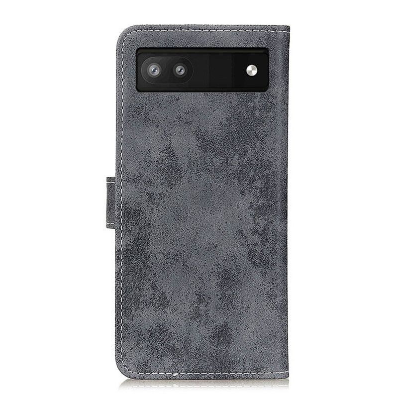 Kožené Puzdro Google Pixel 6A Vintage Kožený Štýl