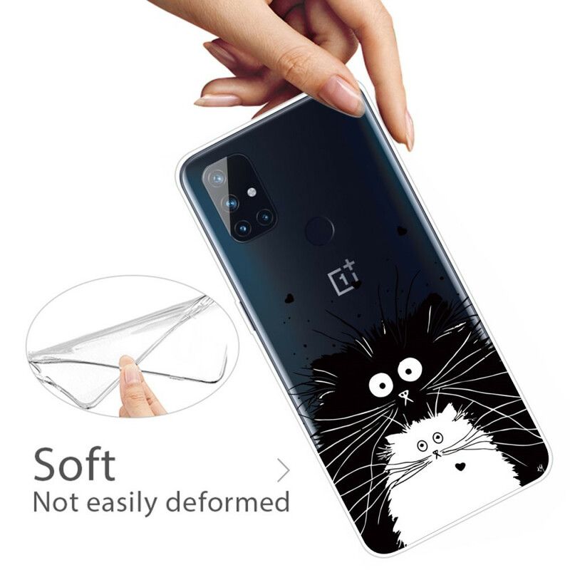 Kryt OnePlus Nord N100 Pozrite Sa Na Mačky