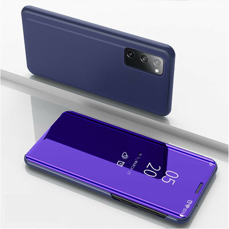 Flipové Puzdro Samsung Galaxy S20 FE Kožené Puzdro Zrkadlo