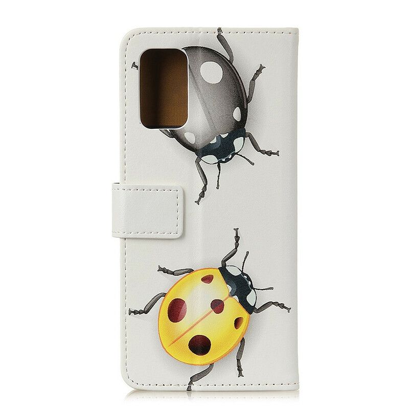Kožené Puzdro Samsung Galaxy S20 FE Lienky