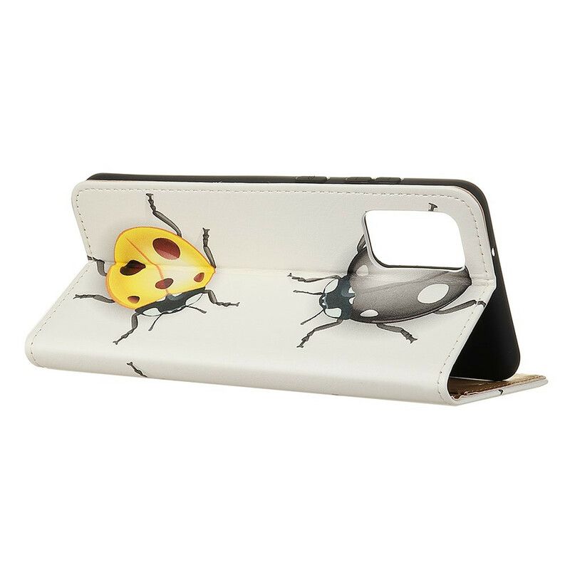 Kožené Puzdro Samsung Galaxy S20 FE Lienky