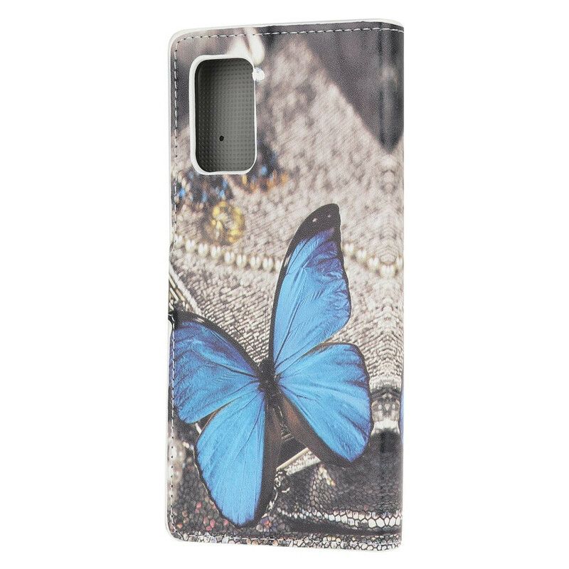Kožené Puzdro Samsung Galaxy S20 FE Motýle