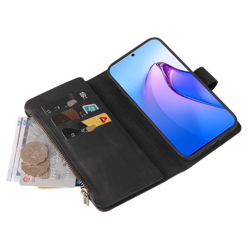 Kožené Puzdro Oppo Reno 8 Pro Multifunkčný Držiak Karty