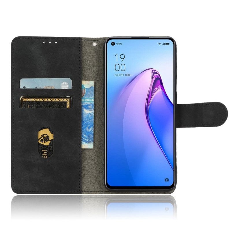 Kožené Puzdro Oppo Reno 8 Pro Obyčajné S Popruhom