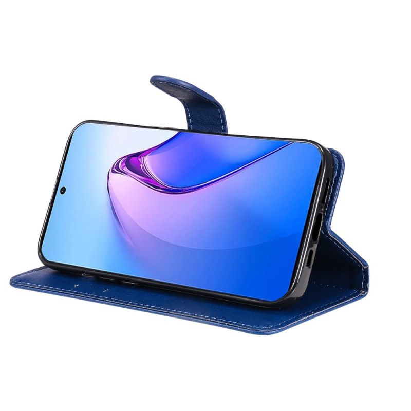 Kožené Puzdro Oppo Reno 8 Pro Obyčajné S Popruhom
