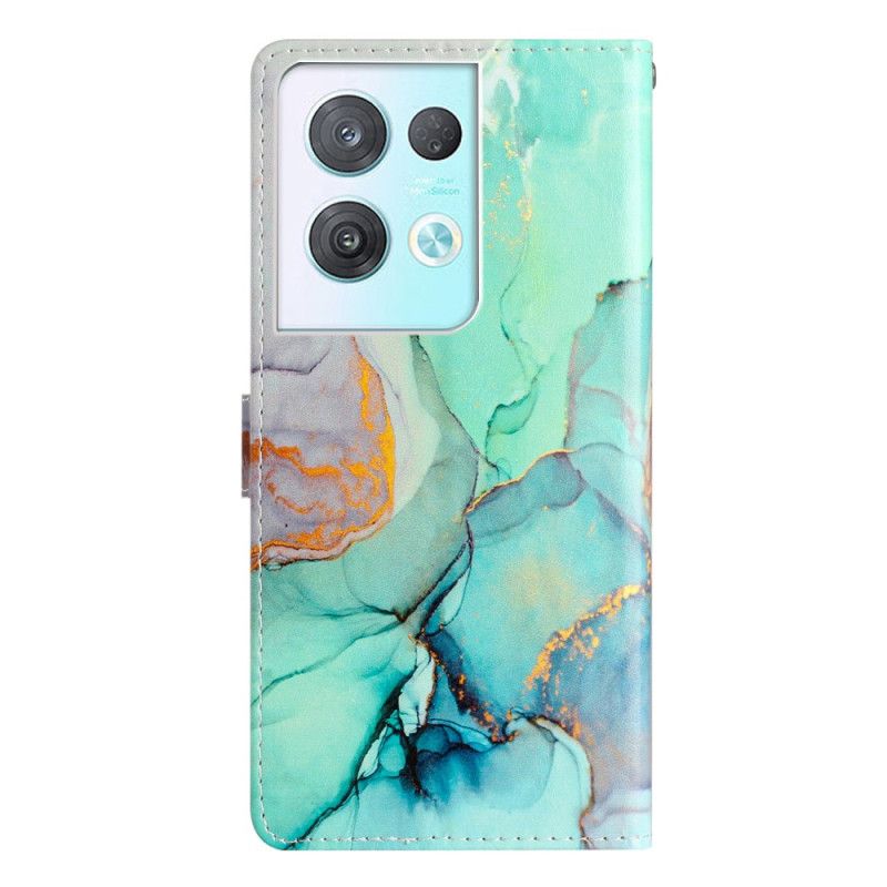 Kožené Puzdro Oppo Reno 8 Pro Strip Mramor