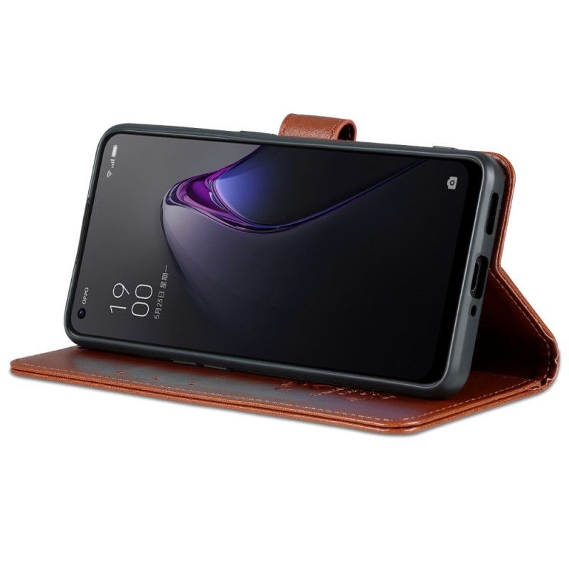 Peňaženkový Kryt Oppo Reno 8 Pro Umelá Koža Azns