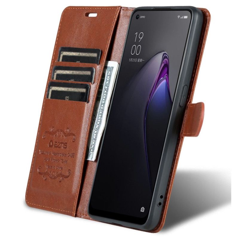 Peňaženkový Kryt Oppo Reno 8 Pro Umelá Koža Azns