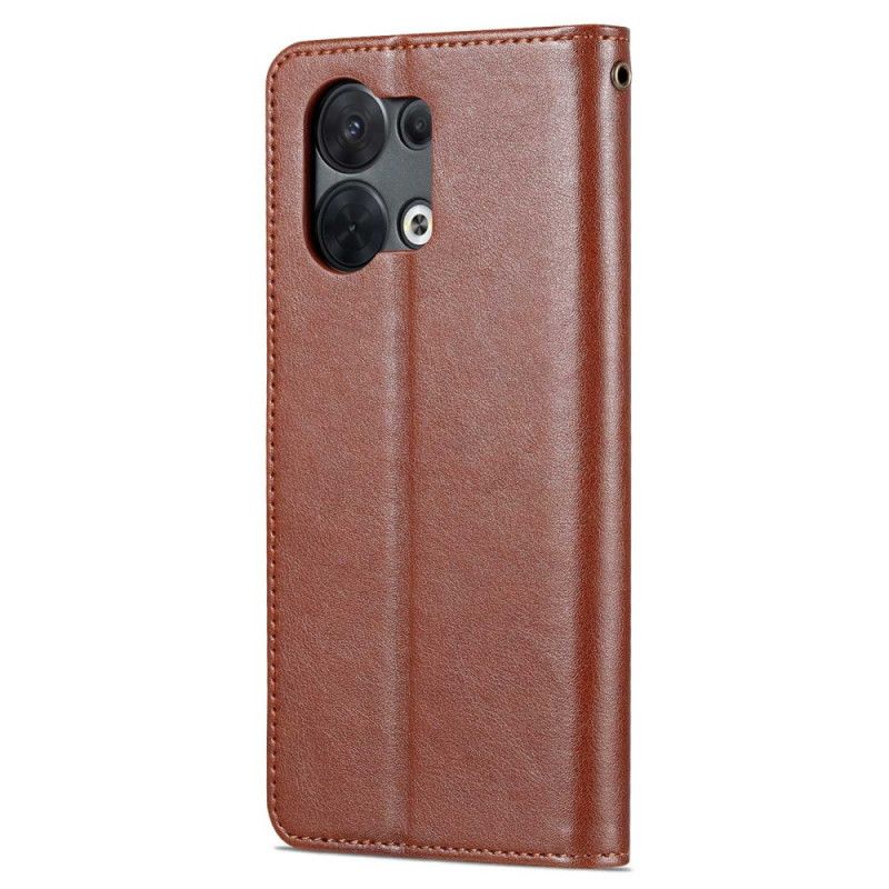 Peňaženkový Kryt Oppo Reno 8 Pro Umelá Koža Azns