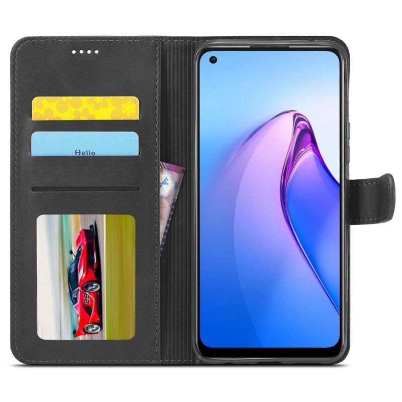 Peňaženkový Kryt Oppo Reno 8 Pro Umelá Koža Lc.imeeke