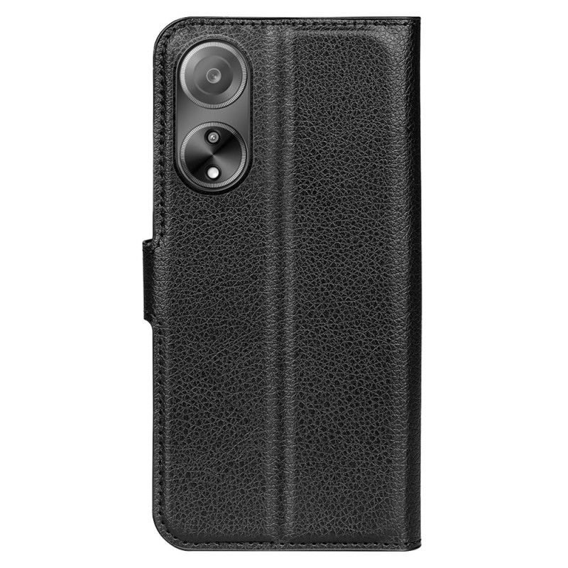 Kožené Puzdro Oppo A98 5g Kryt Na Mobil Klasická Umelá Koža Litchi