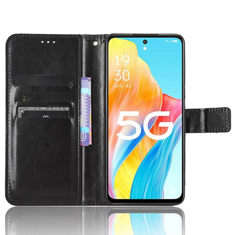 Puzdro Na Oppo A98 5g Krikľavá Umelá Koža