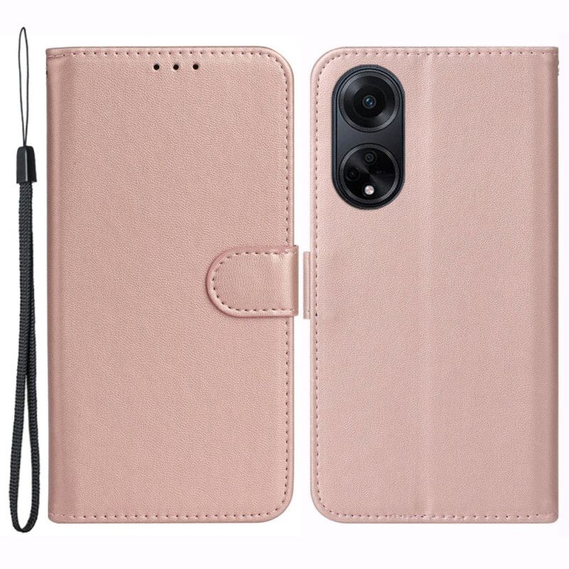 Puzdro Oppo A98 5g Kožený Efekt S Remienkom
