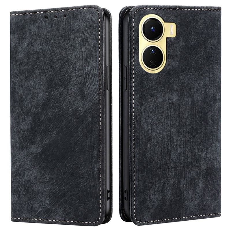 Flipové Puzdro Vivo Y16 Kožené Puzdro Rfid