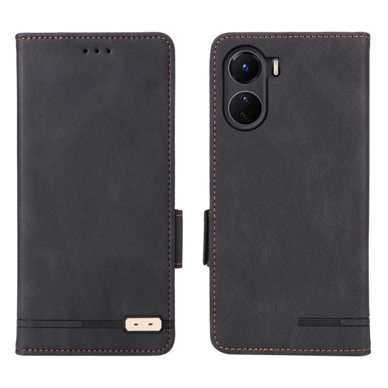 Kožené Puzdro Vivo Y16 Vintage Dvojitá Spona