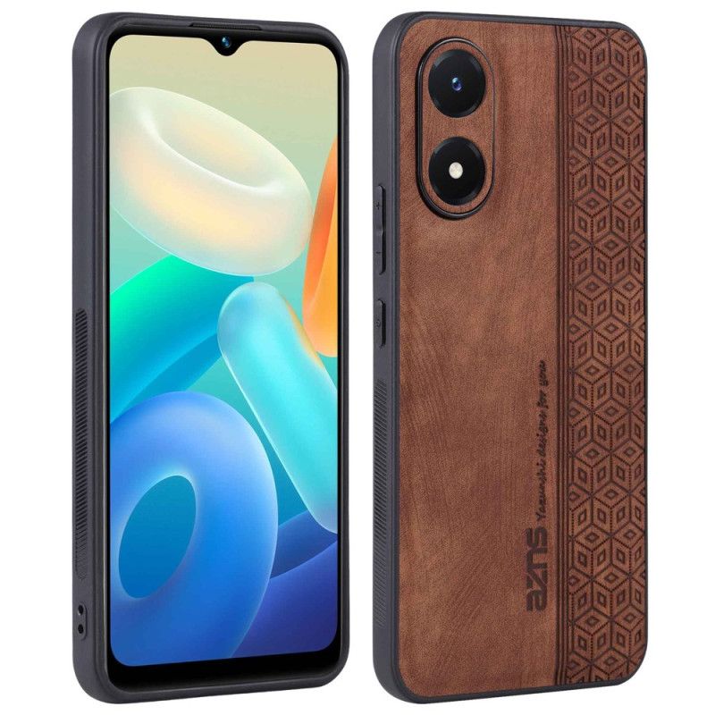 Kryt Vivo Y16 Kožený Efekt Azns