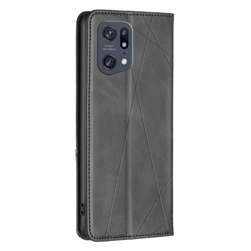 Flipové Puzdro Oppo Find X5 Pro Kožené Puzdro Diamanty
