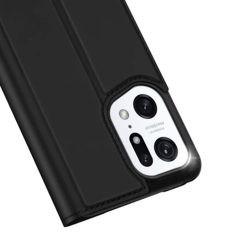 Flipové Puzdro Oppo Find X5 Pro Kožené Puzdro Skin Pro Series Dux Ducis