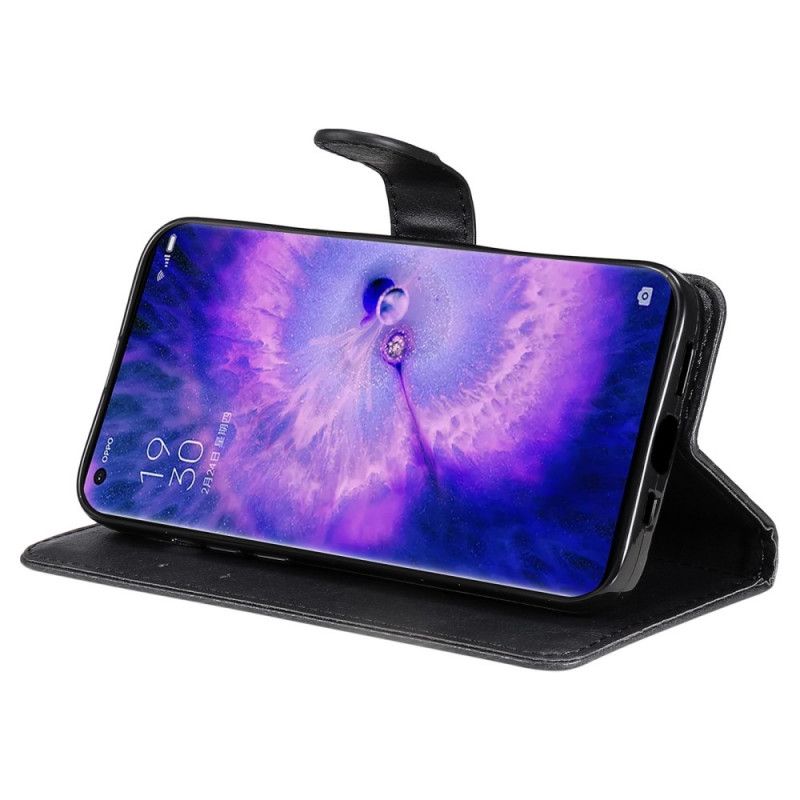 Flipové Puzdro Oppo Find X5 Pro Obyčajné S Popruhom