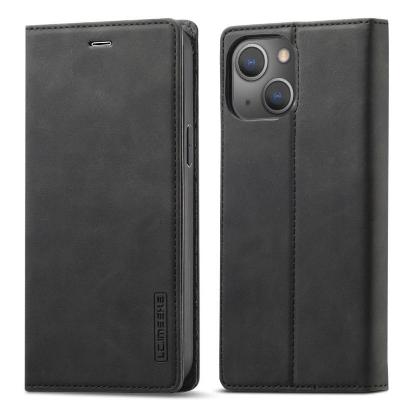 Flipové Puzdro iPhone 15 Kožené Puzdro Lc.imeeke