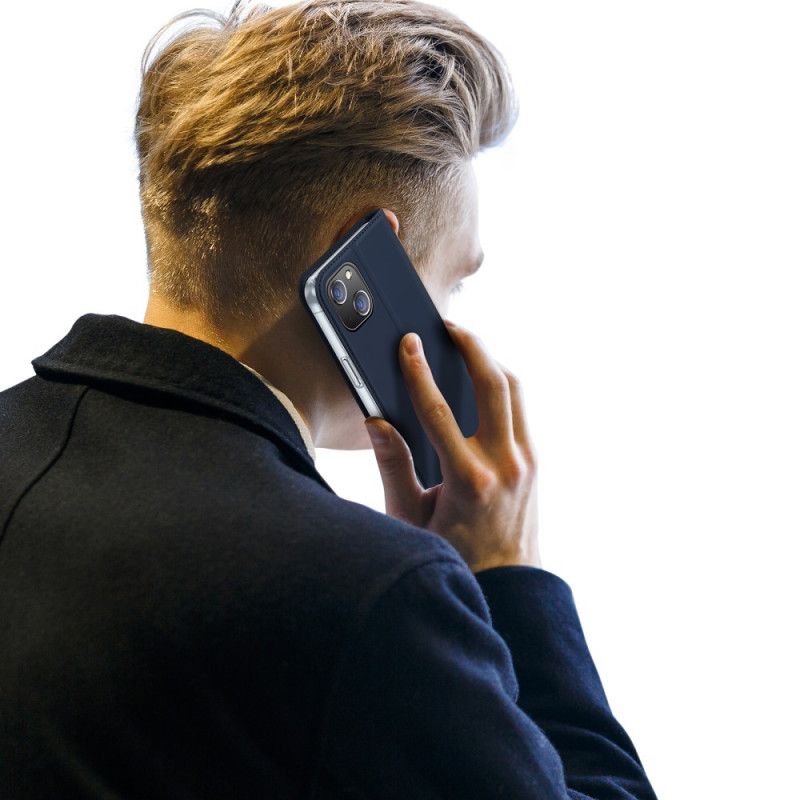 Flipové Puzdro iPhone 15 Kožené Puzdro Séria Skin-pro Dux Ducis