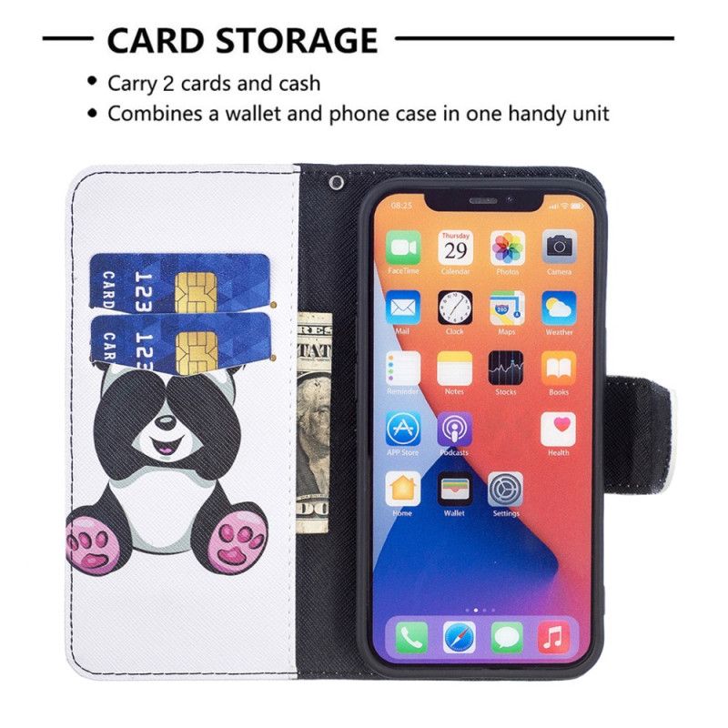 Kožené Puzdro iPhone 15 Panda