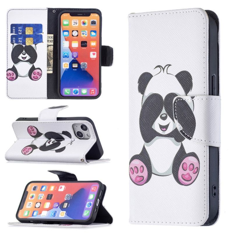 Kožené Puzdro iPhone 15 Panda