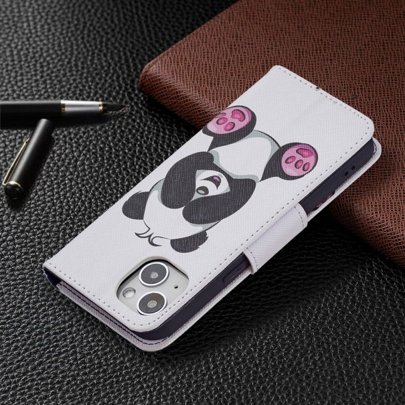 Kožené Puzdro iPhone 15 Panda