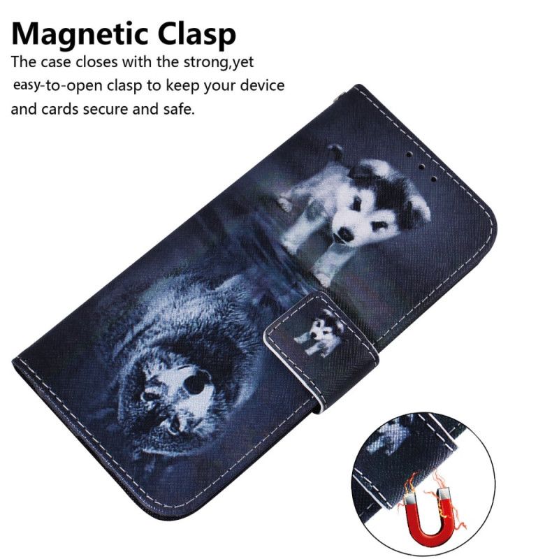Kožené Puzdro iPhone 15 Sen Šteniatka